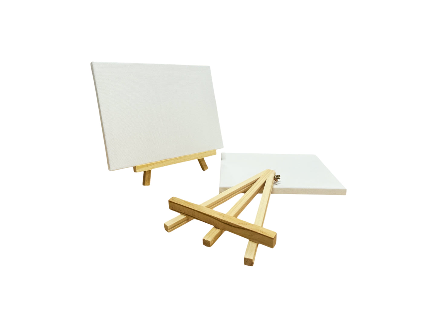 Pack of 6 20x25cm Canvas Easel Set