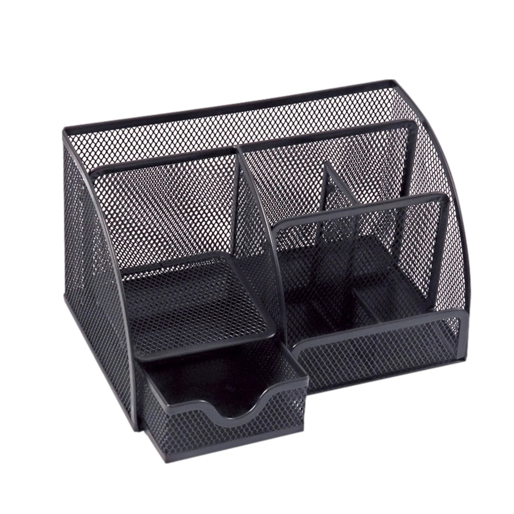 6 Compartment Wire Mesh Desktop Organiser