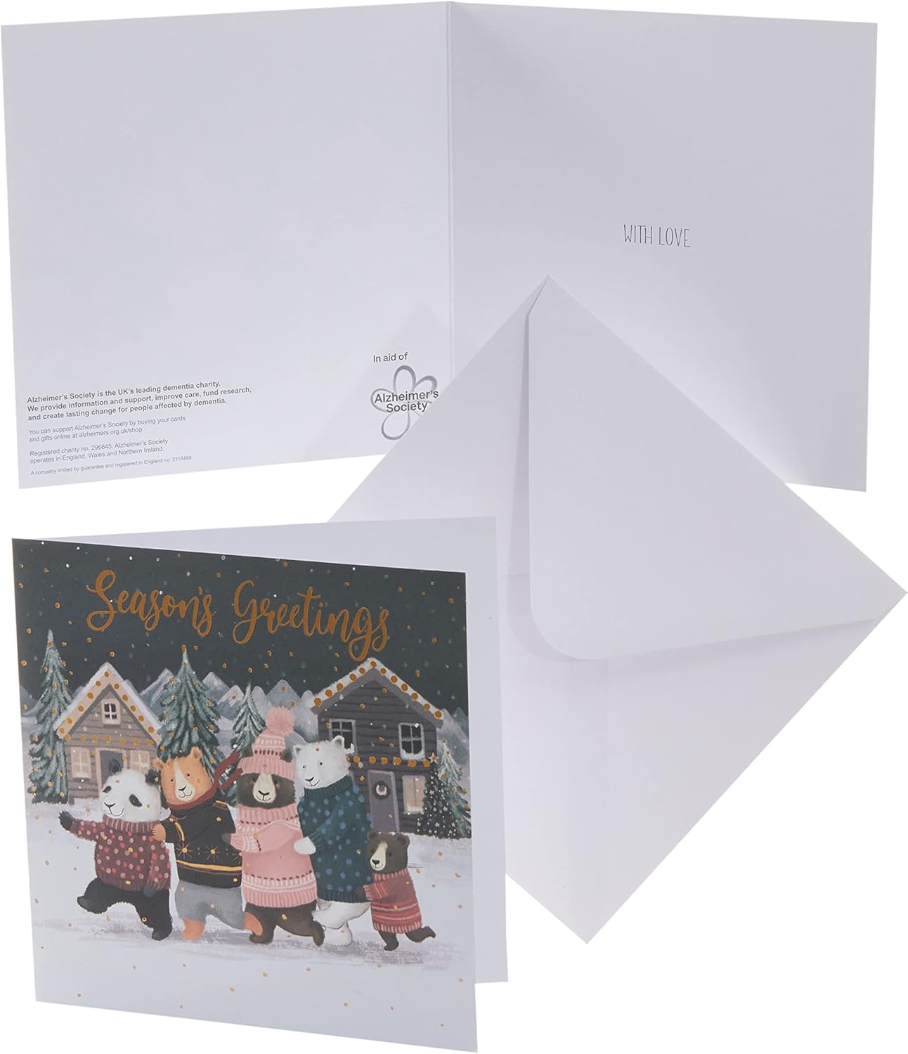 Pack of 8 Christmas Conga Alzheimer's Society Charity Christmas Cards