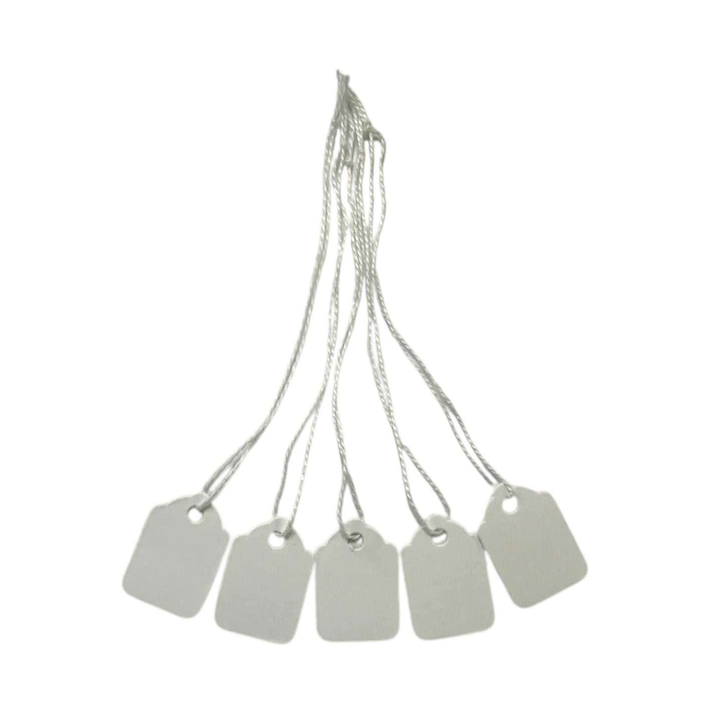 Box of 1000 White Merchandise Tags 32mm x 22mm