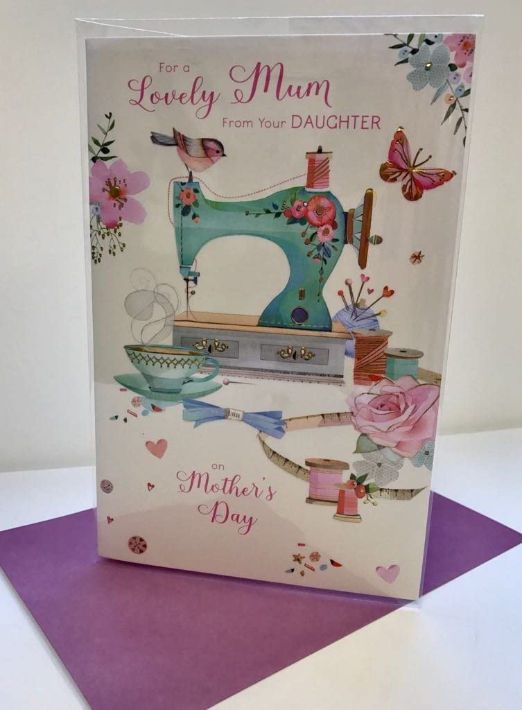 Mum from Your Daughter Traditional Photographic Lovey Verse Mother's Day Card