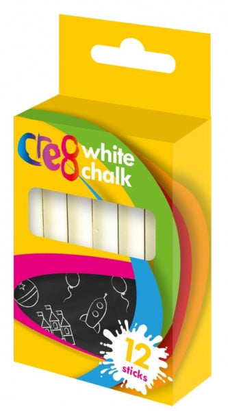 Pack of 12 White Chalks