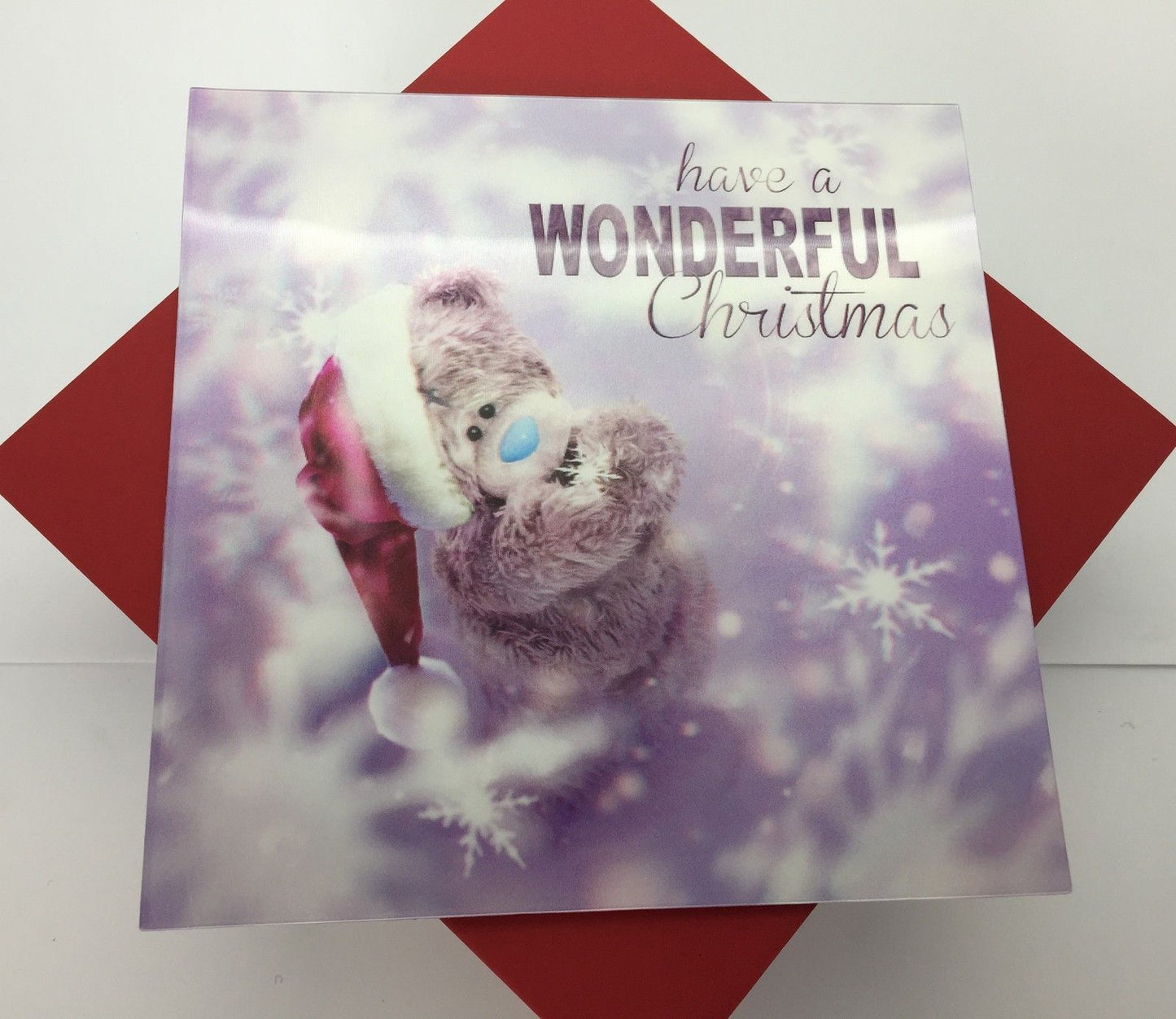 3D Holographic Wonderful Christmas Me to You Bear Christmas Card