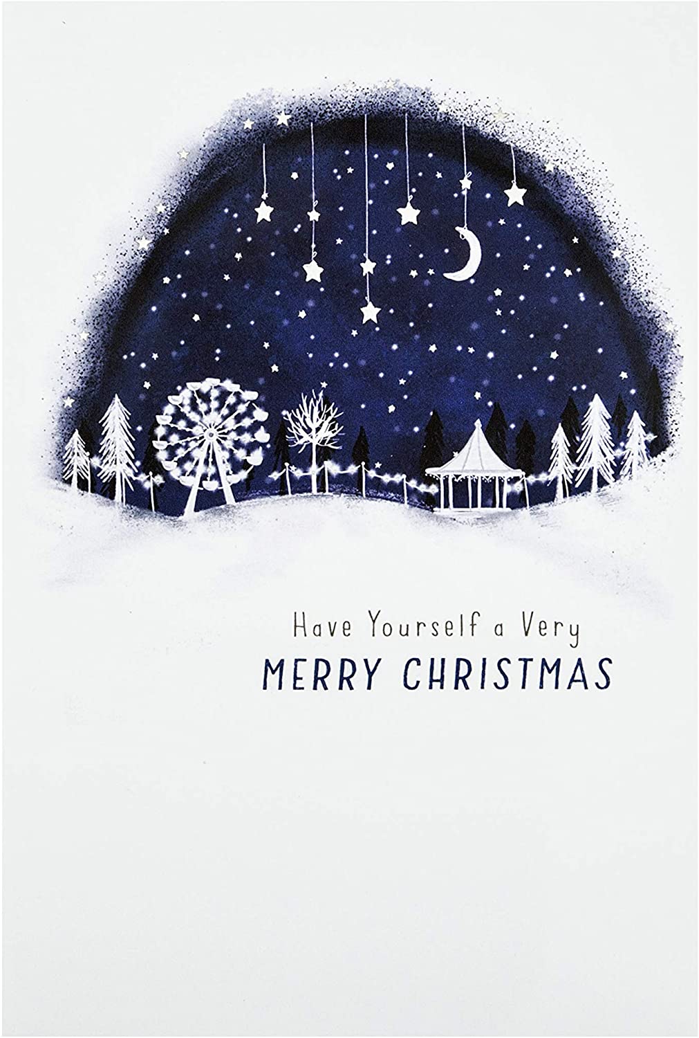 Starry Skies Boxed Charity Christmas Cards 12 Cards in 2 Contemporary Designs 