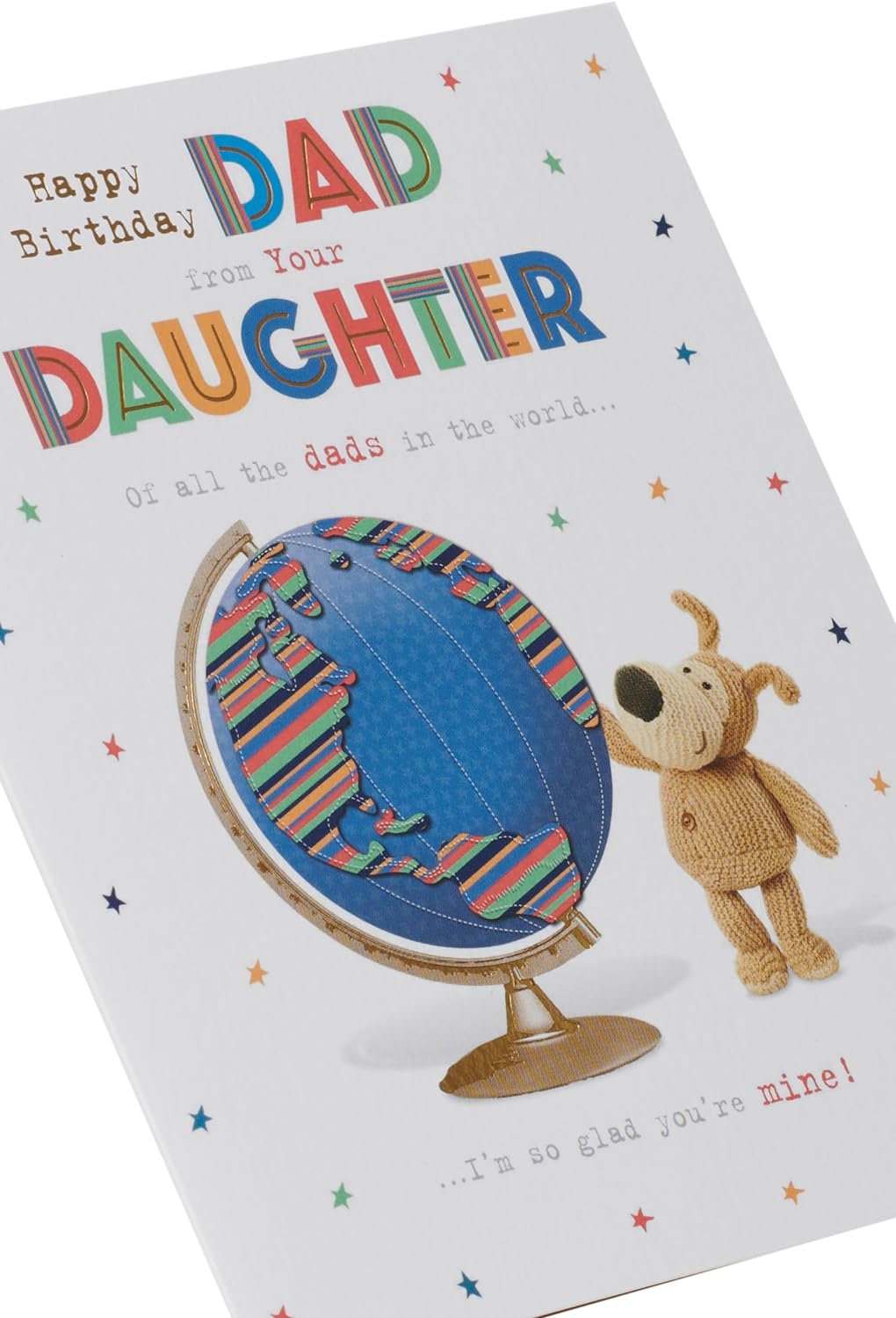 Boofle Cute Design Dad Birthday Card From Your Daughter