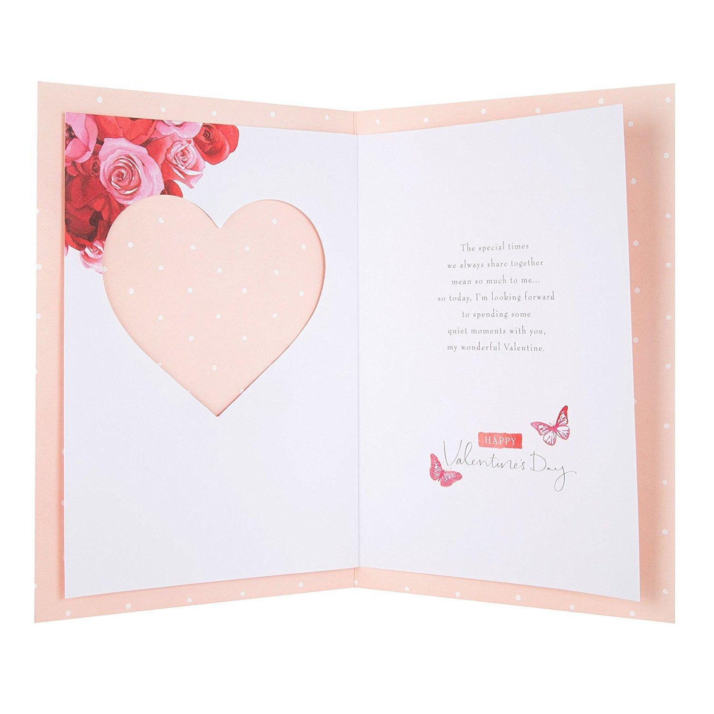 For The One I Love "Special Times" Floral Heart Valentine's Day Card