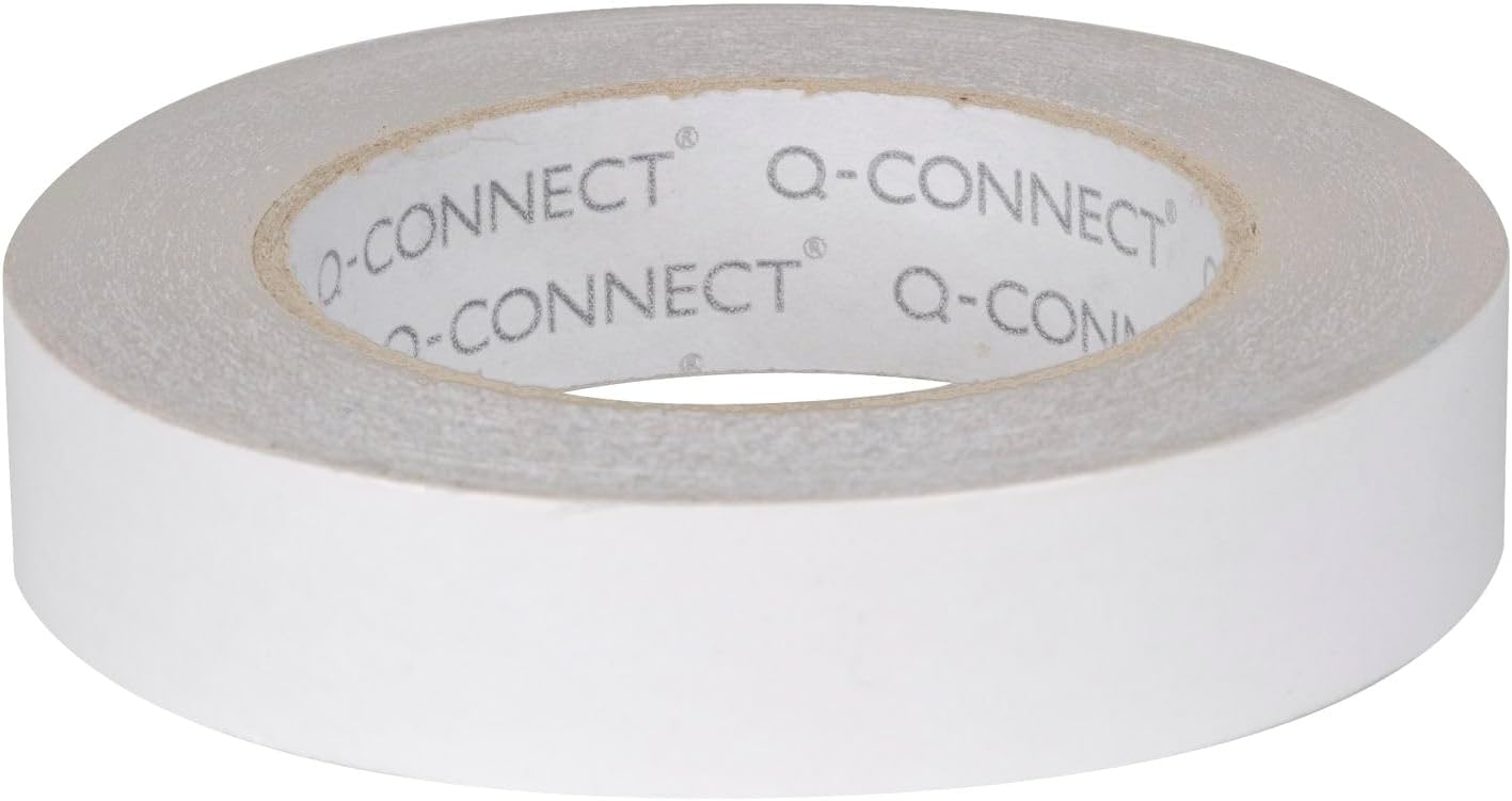Pack of 6 Q-Connect Double Sided Tissue Tape 25mm x 33m