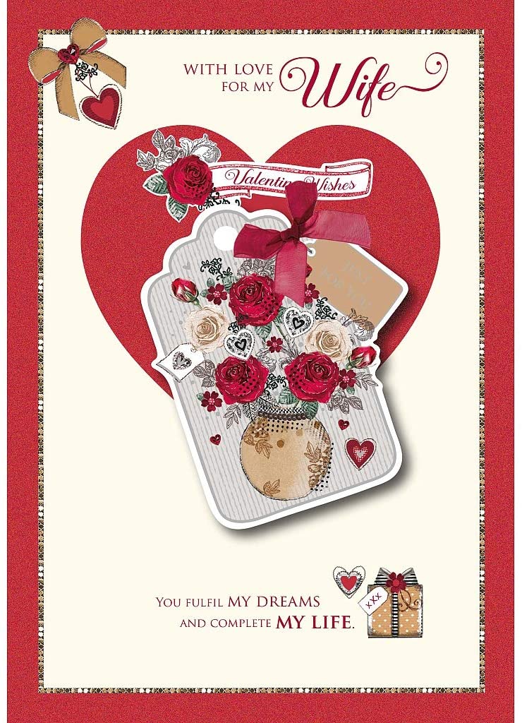 Wishing Well Studios Valentine's Day Card with Love For My Wife