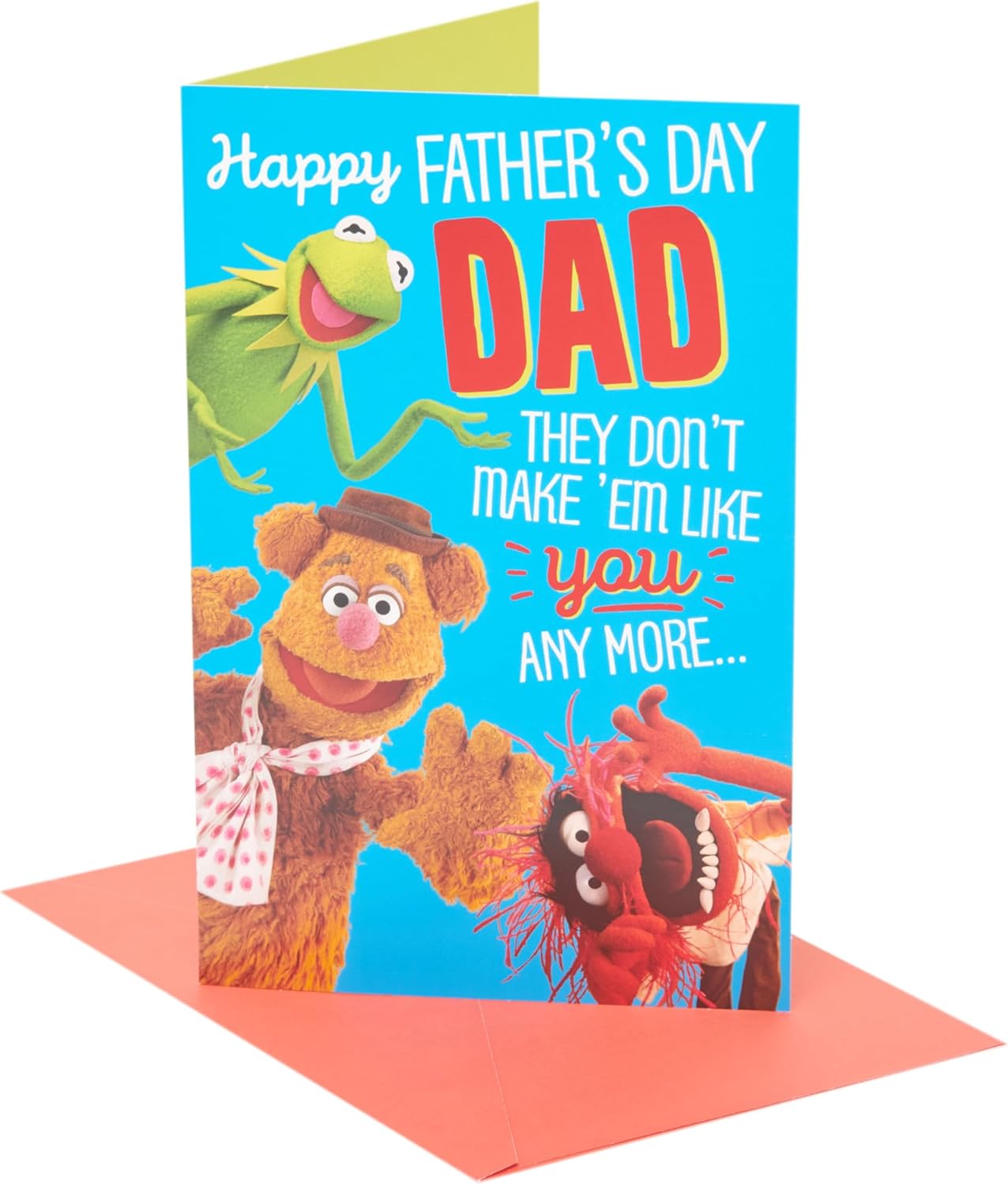 Disney The Muppets and Kermit Design Dad Father's Day Card