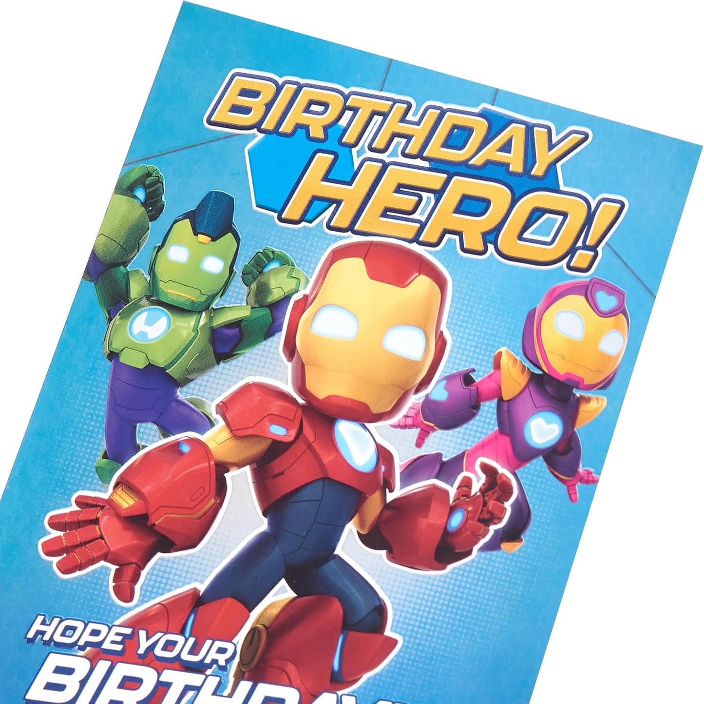 Marvel Kid's Iron Man and Friends Design Birthday Card