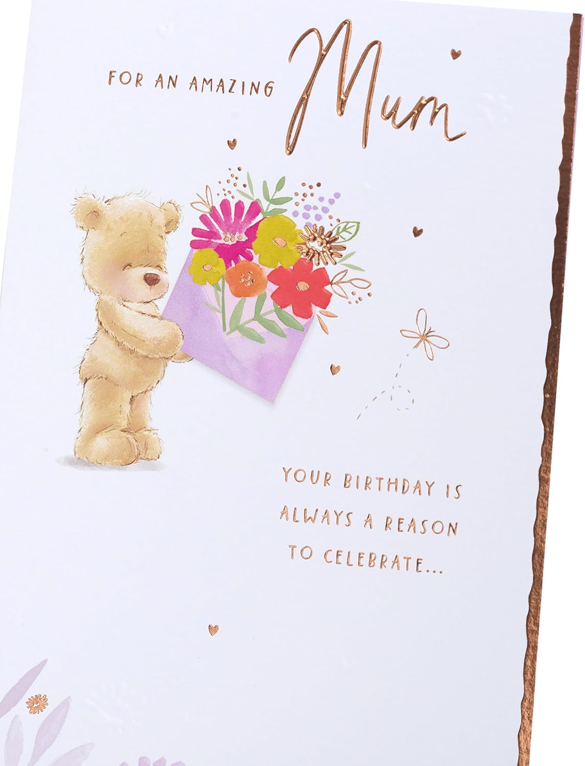 Adorable Teddy Nutmeg Design Mum Birthday Card