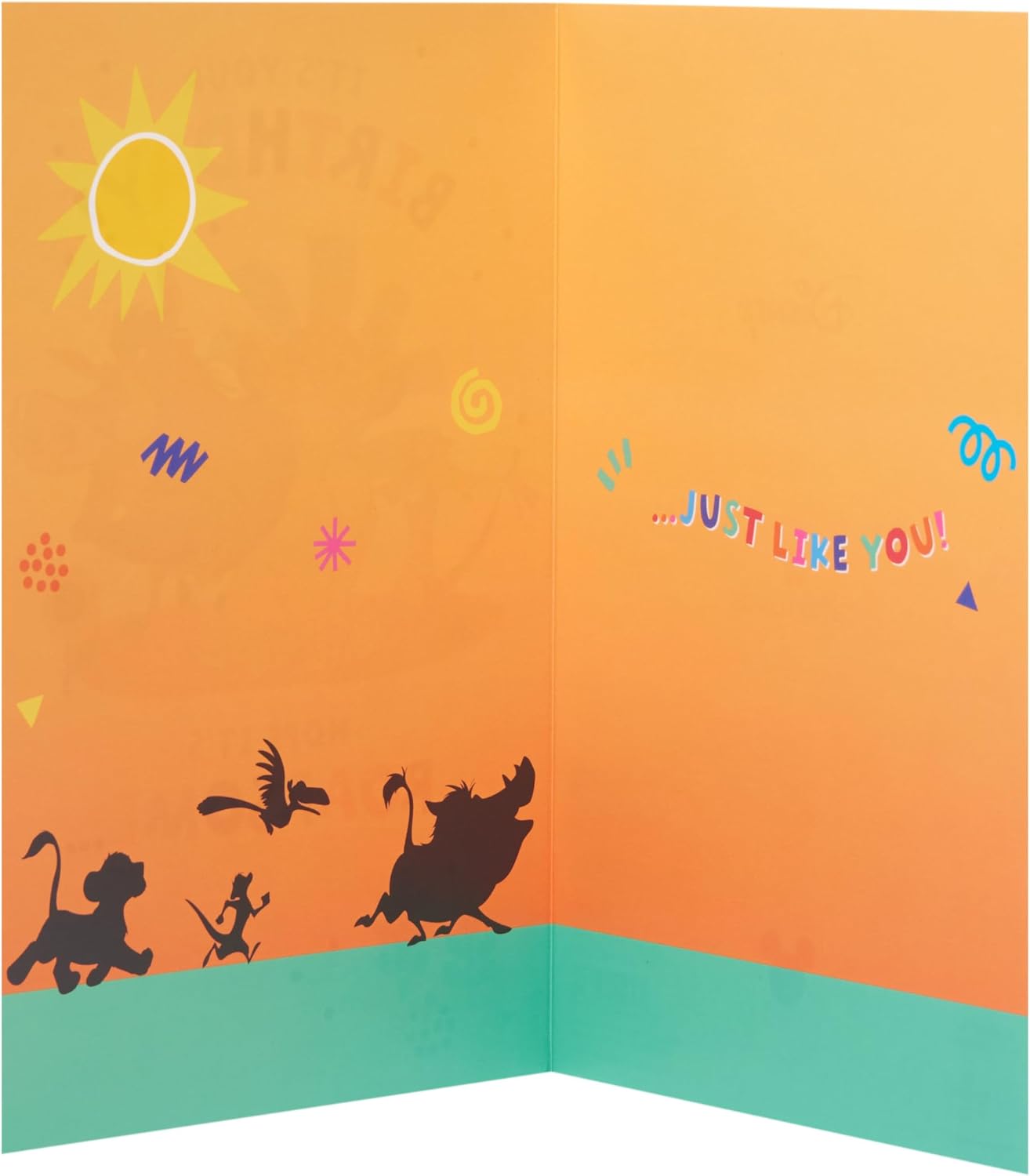 Disney The Lion King Simba & Friends Design Birthday Card