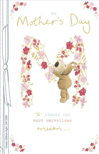 M and Flowers Boofle Most Marvellous Gold Foil Finished Mother's Day Card
