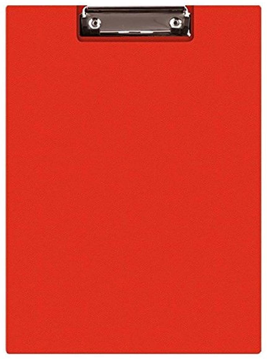 Foolscap Red PVC Foldover Clipboard