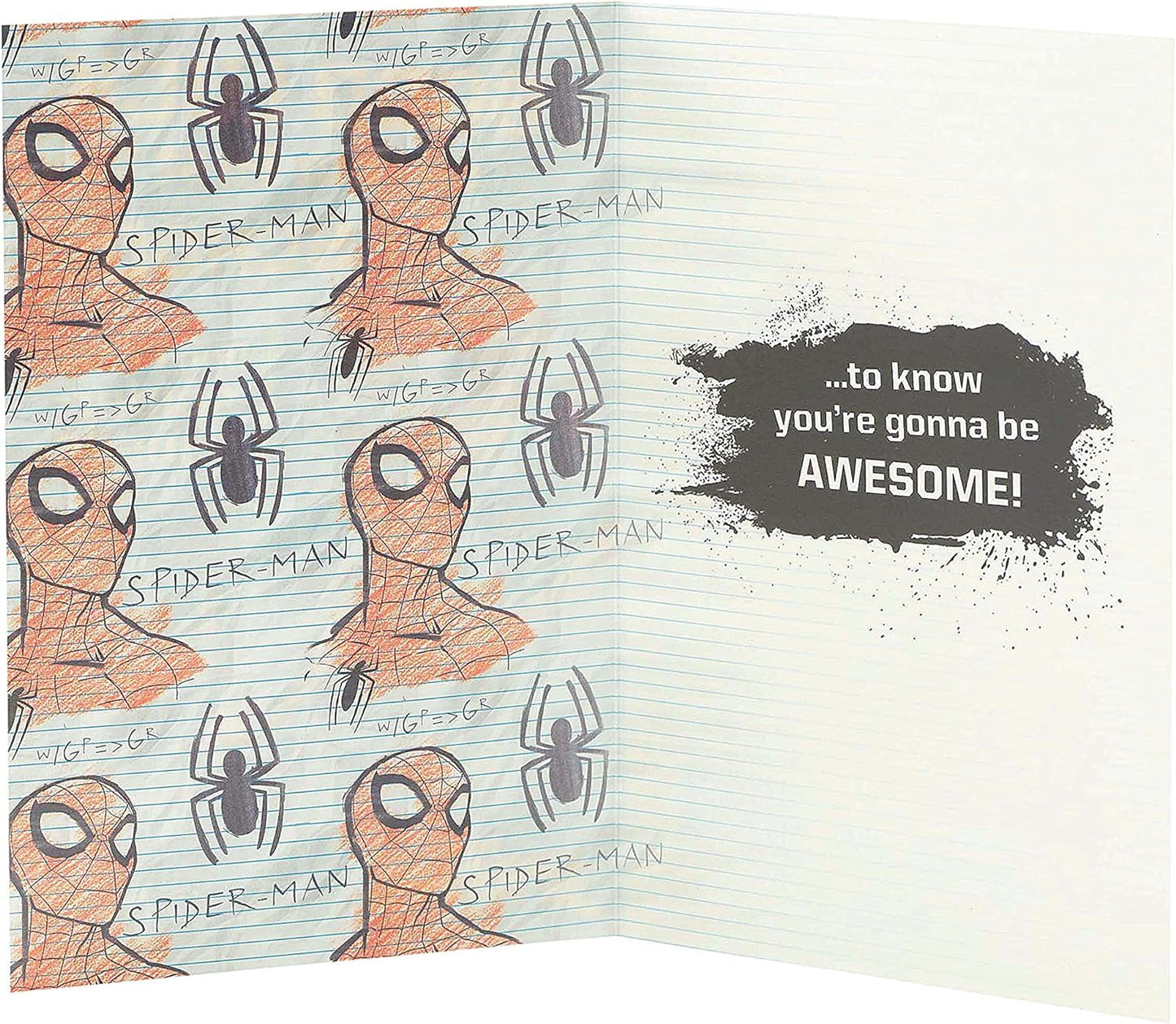 Marvel Spider-Man First Day of New School Card