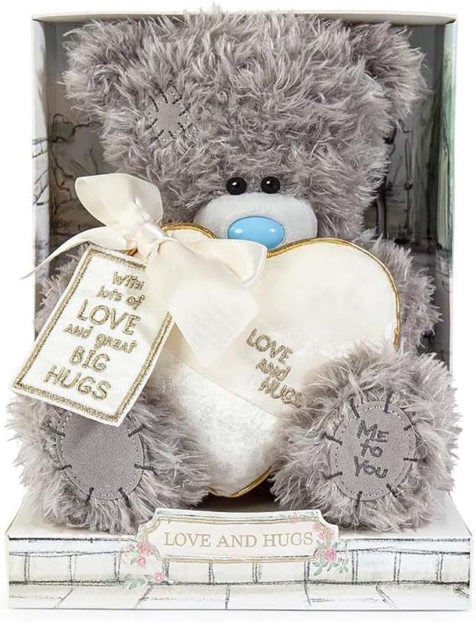 Me to You Cute Plush Love & Hugs Bear 19cm High Presented On Premium Gift Plinth Signature Collection