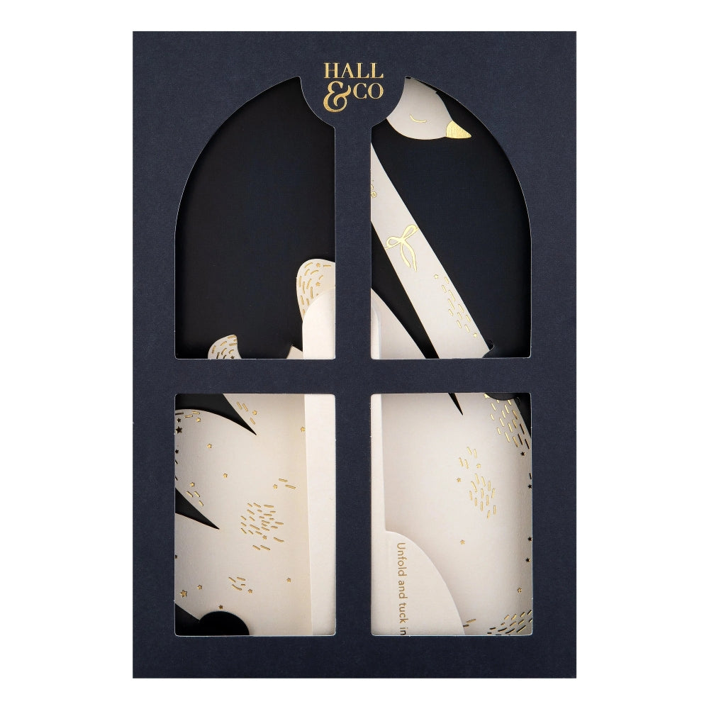 Premium 3D White Swan Greeting Card Paper Fables