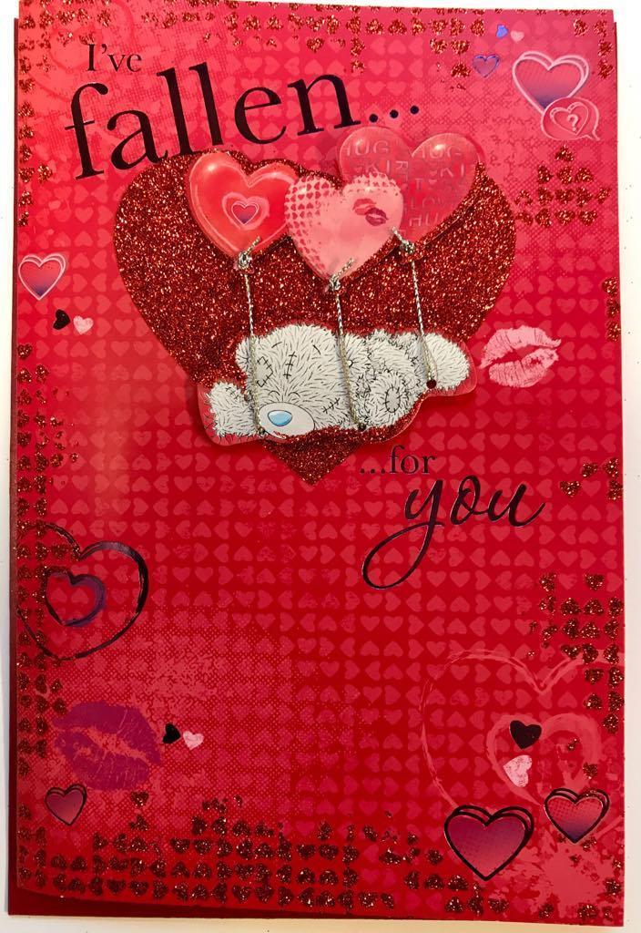 I've Fallen For You Handmade Luxury Me To You Valentine's Day Card