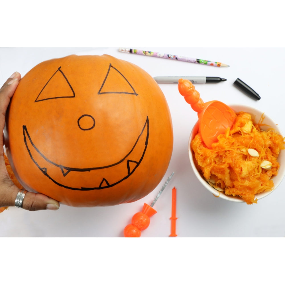 3 Pieces Halloween Pumpkin Carving Tool Set