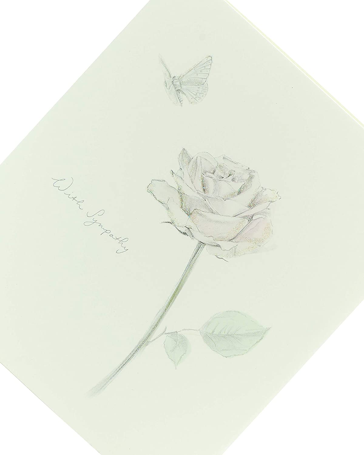 Rose Design Sympathy Card