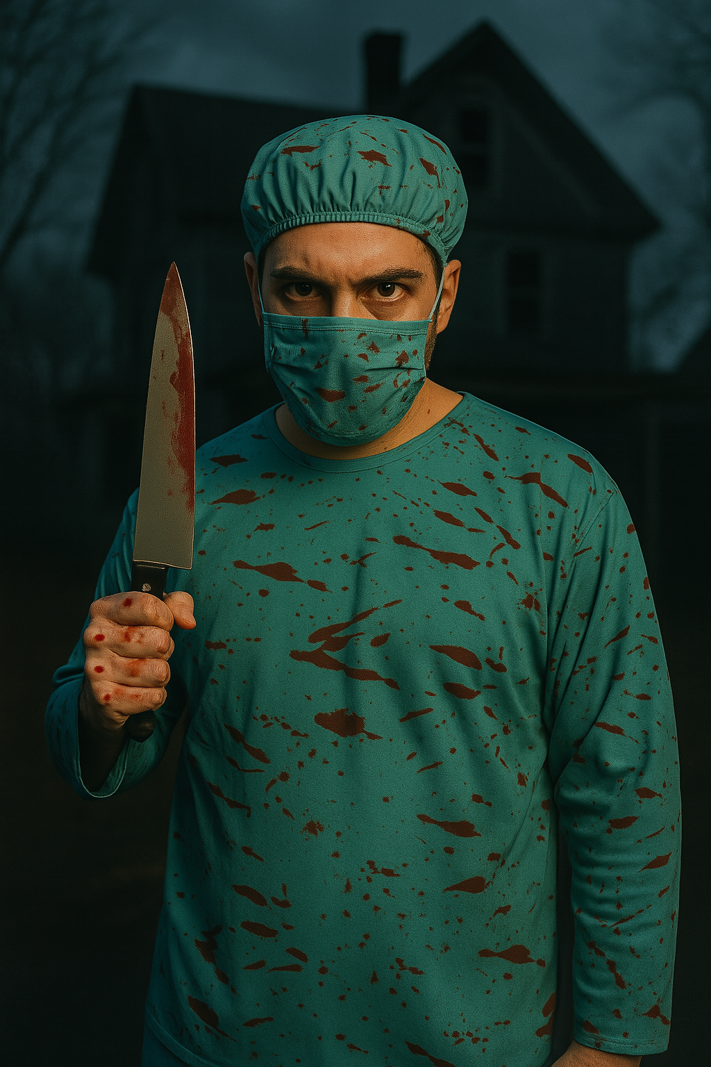 Adult Bloody Surgeon Fancy Dress Up Costume