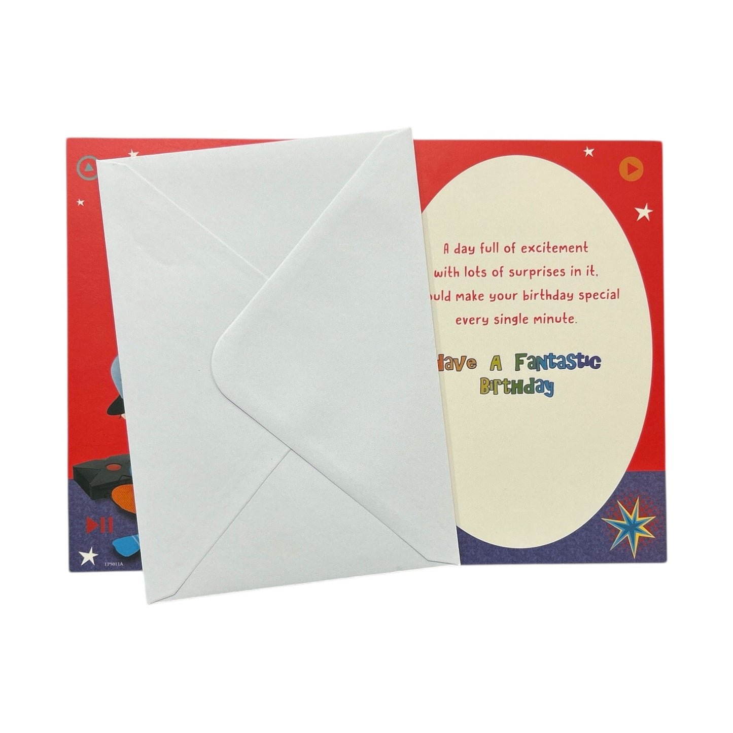 To Son Juvenile Trendy Pops Boy Playing Game Design Birthday Card