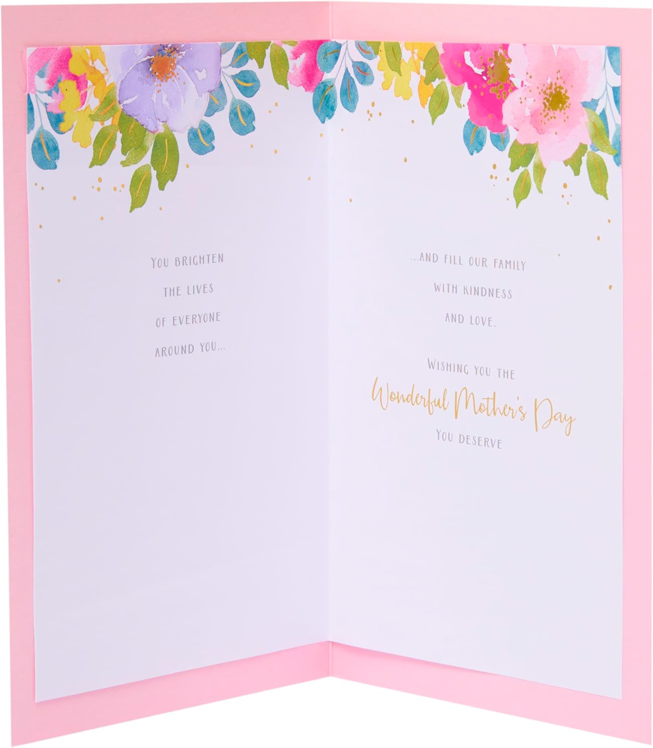 Pink Florals In A Vase For Wife Mother's Day Card