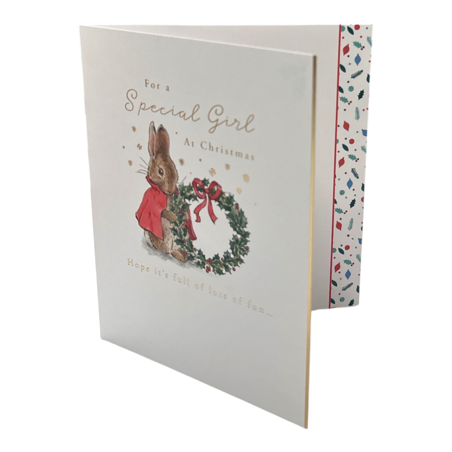 To A Special Girl Peter Rabbit Christmas Card