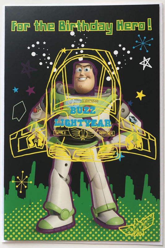 Disney Toy Story Buzz Lightyear For The Birthday Hero! Boy Card 
