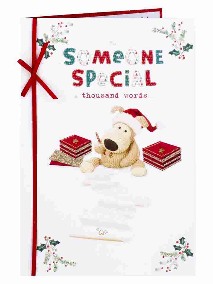 Someone Special Boofle Writing Letters Luxury Christmas Card