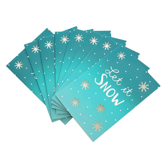 Hallmark Let It Snow Charity Christmas Cards 8 Pack 