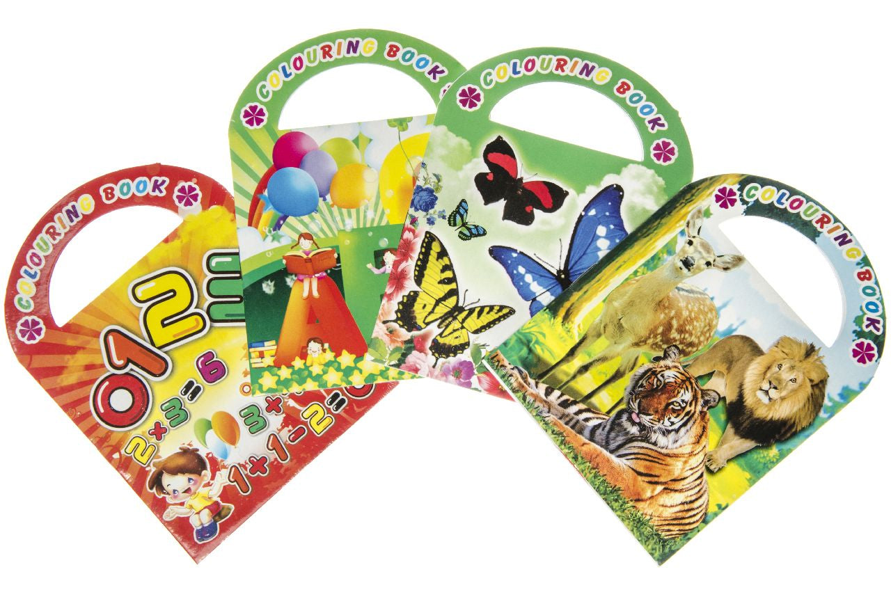 Pack of 12 Coloring Mini Books With Stickers