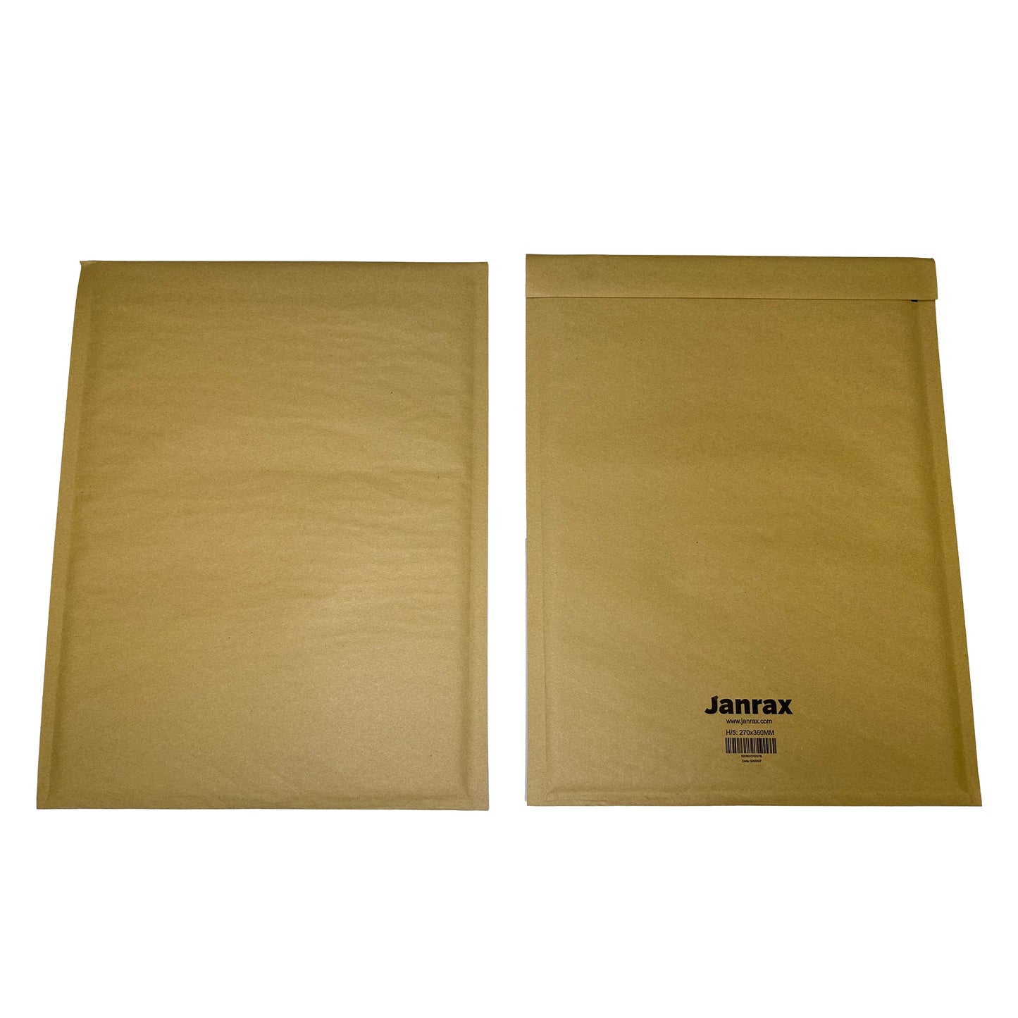 Bubble Lined Size 5/H Padded Brown Postal Envelope by Janrax