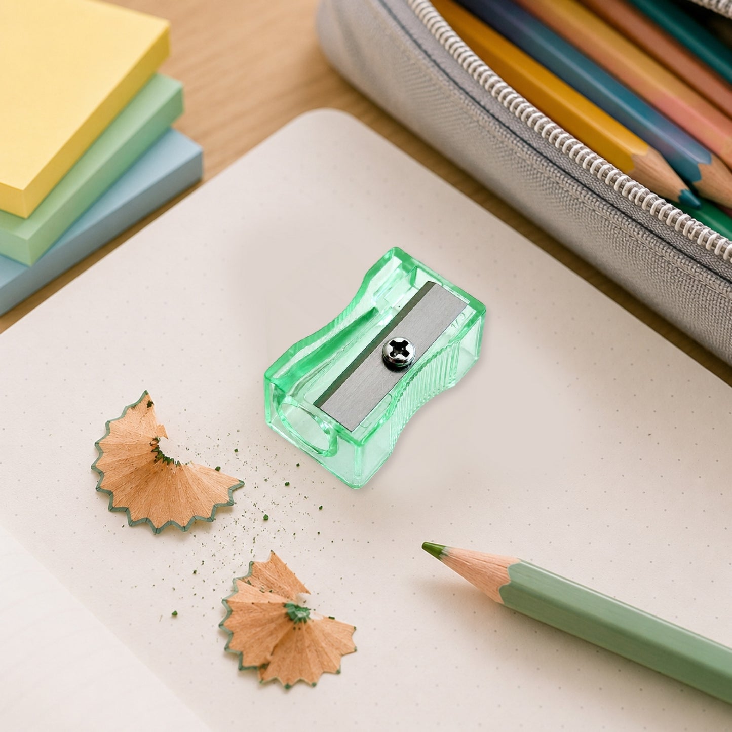 Pack of 100 Yellow Translucent Pencil Sharpeners