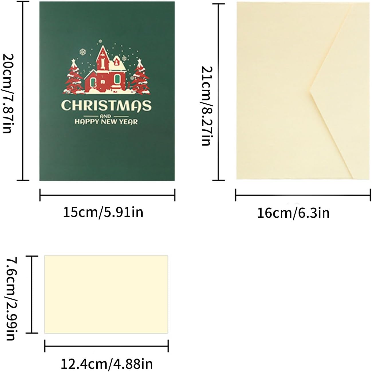 Festive Home Scene 3D Pop Up Christmas & New Year Card