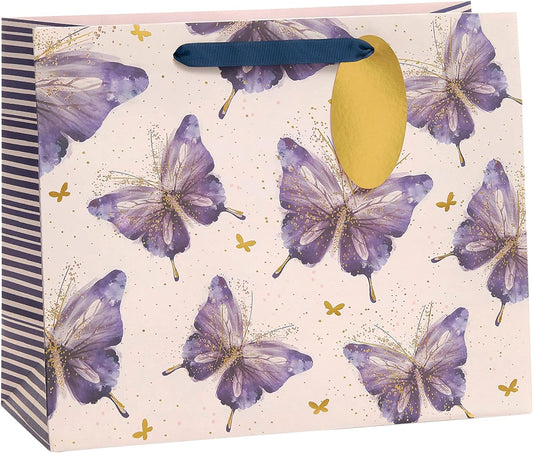 Butterfly Design Large Gift Bag For Her, Any Occasion, Mother's Day, Birthday