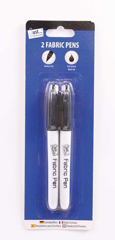 Pack of 2 Permanent Fabric Marker Pens