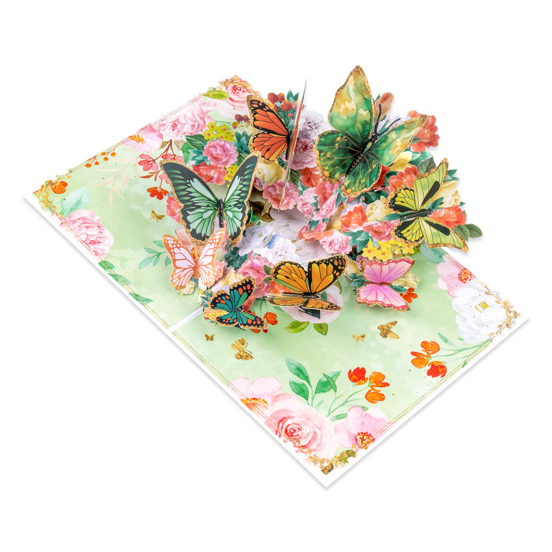 Bright Wings Butterfly 3D Pop Up Greeting Card