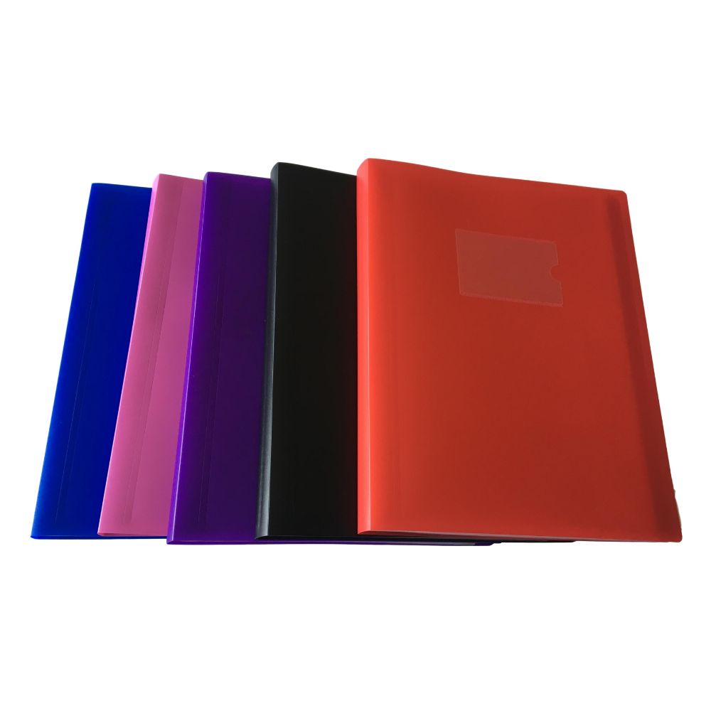 Pack of 5 A4 60 Pocket Red Flexible Cover Display Books