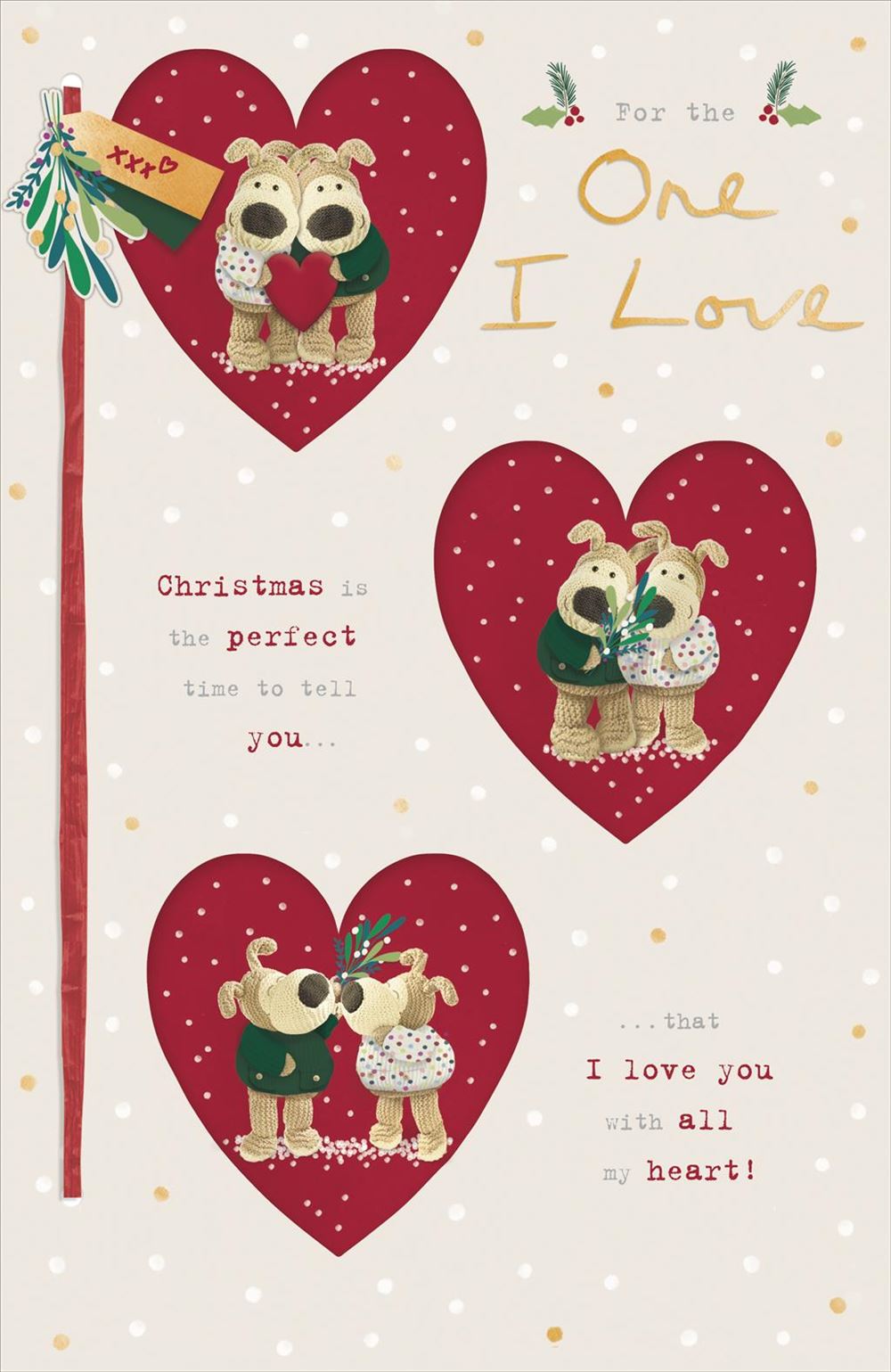 Boofles Inside Heart Storyboard One I Love Christmas Card