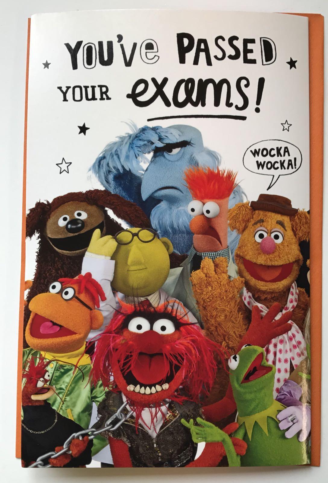 The muppets you've passed your exams ! card