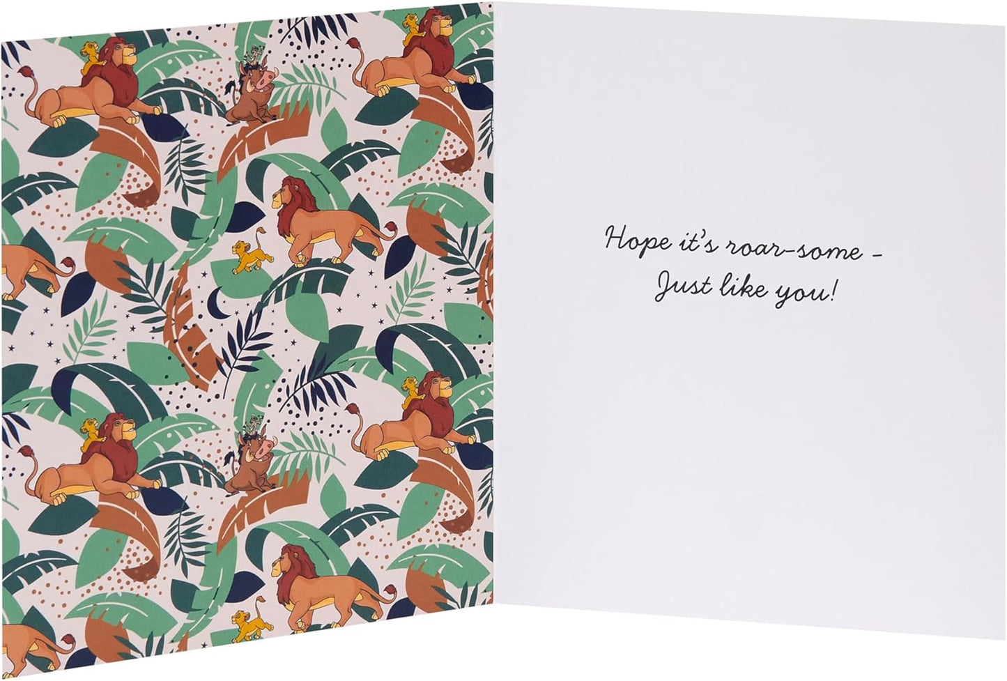 Disney The Lion King Simba & Mufasa Design Daddy Birthday Card