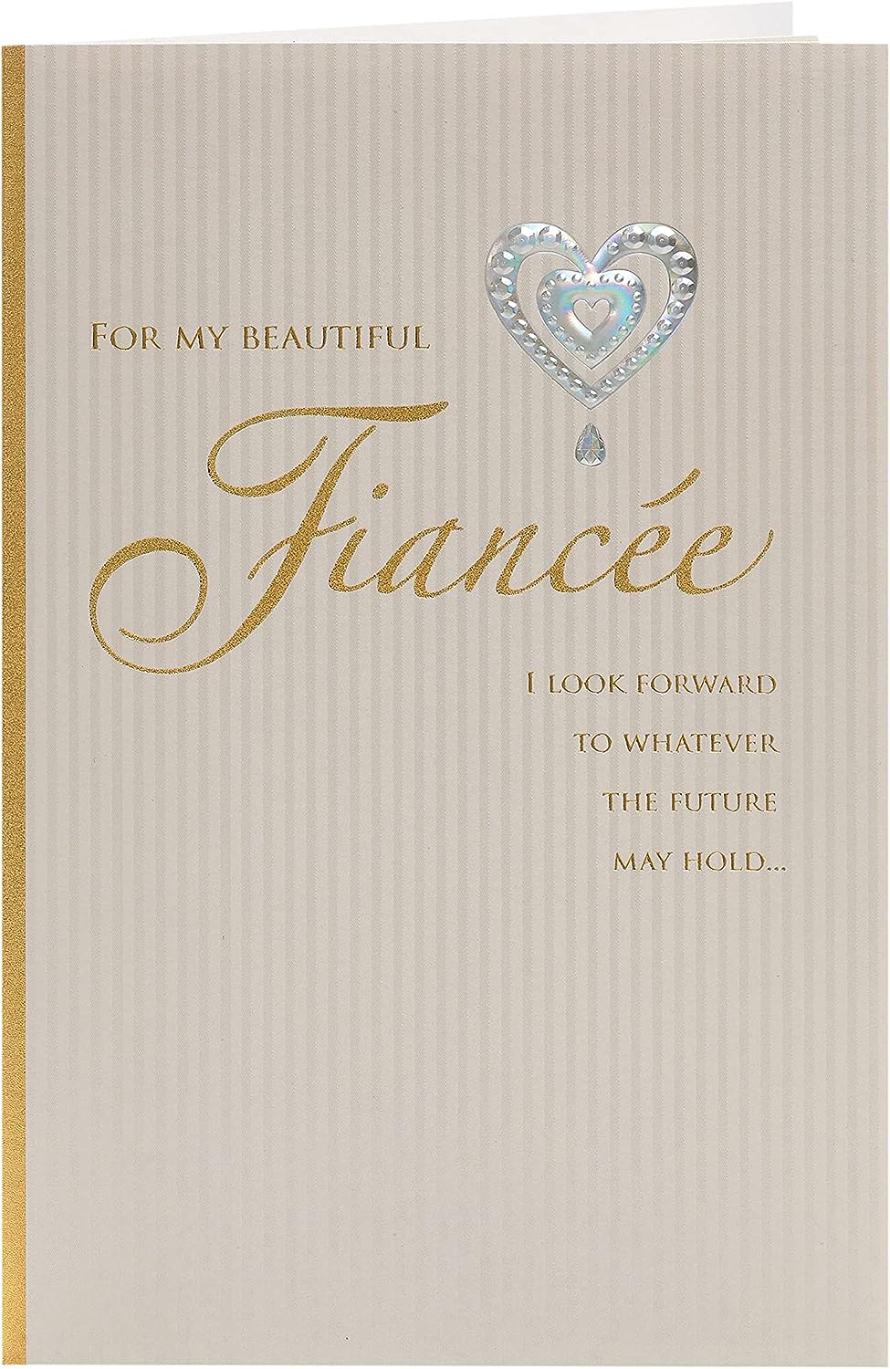 Romantic Design Fiancée Birthday Card