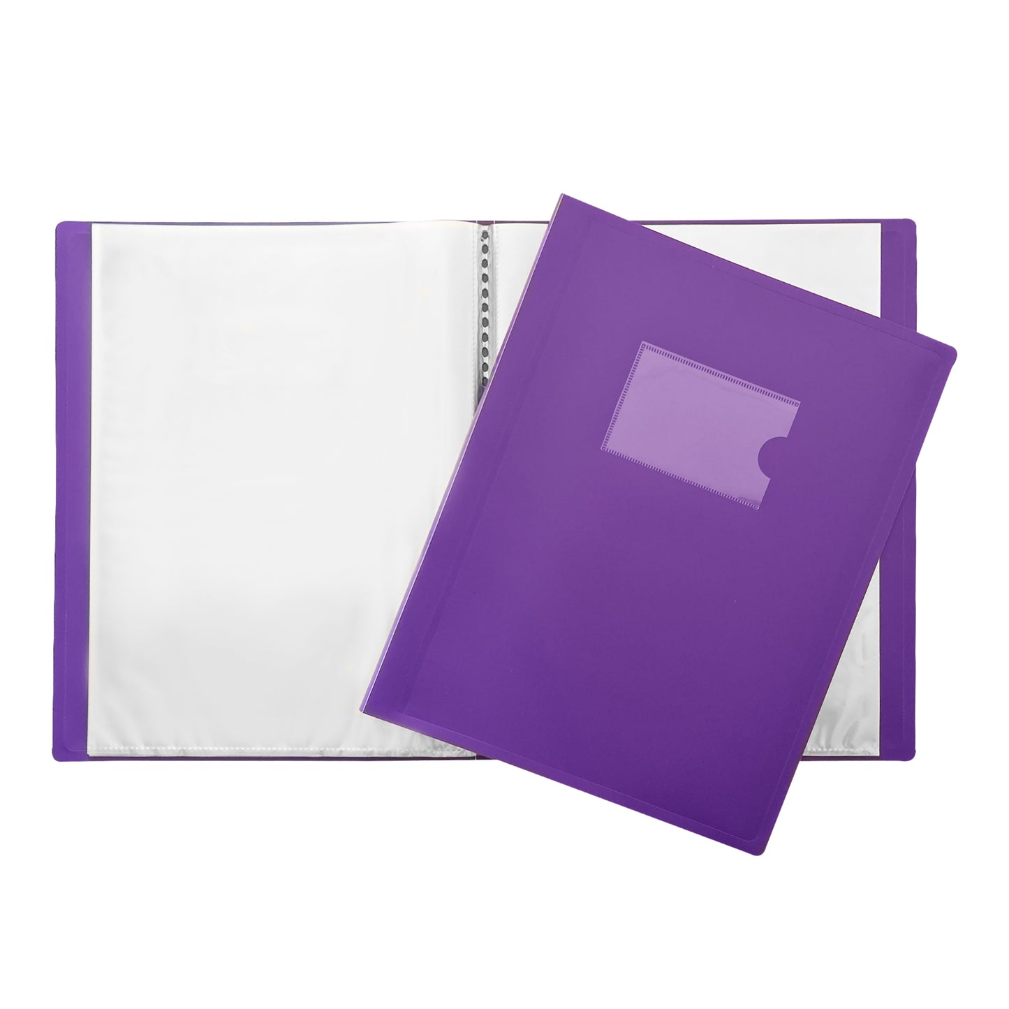 Pack of 50 A4 Purple Flexible Cover 20 Pocket Display Books