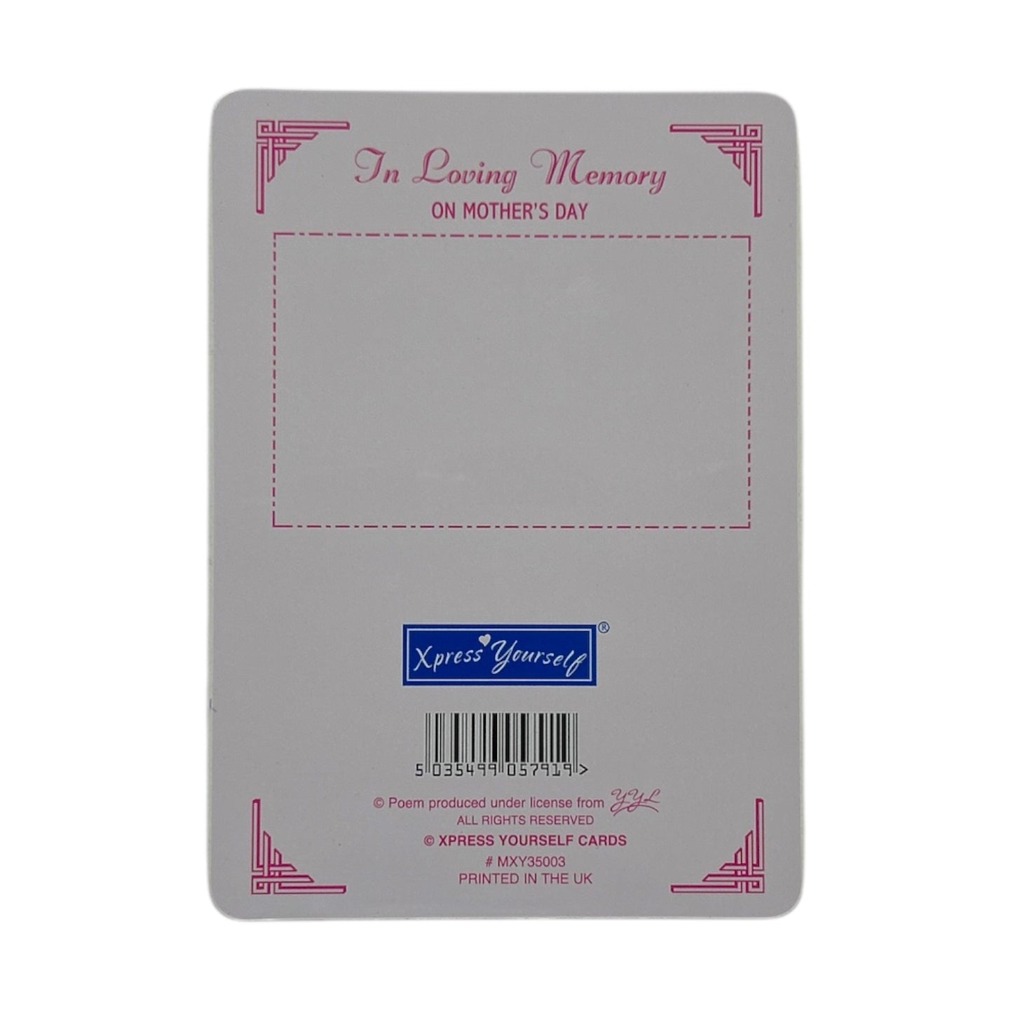 Remembering You On The First Mother's Day Without You Keepsake Graveside Card