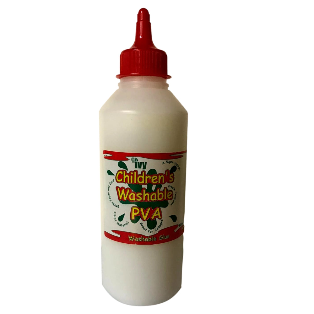 Pack of 6 500ml Children's Washable PVA Glue