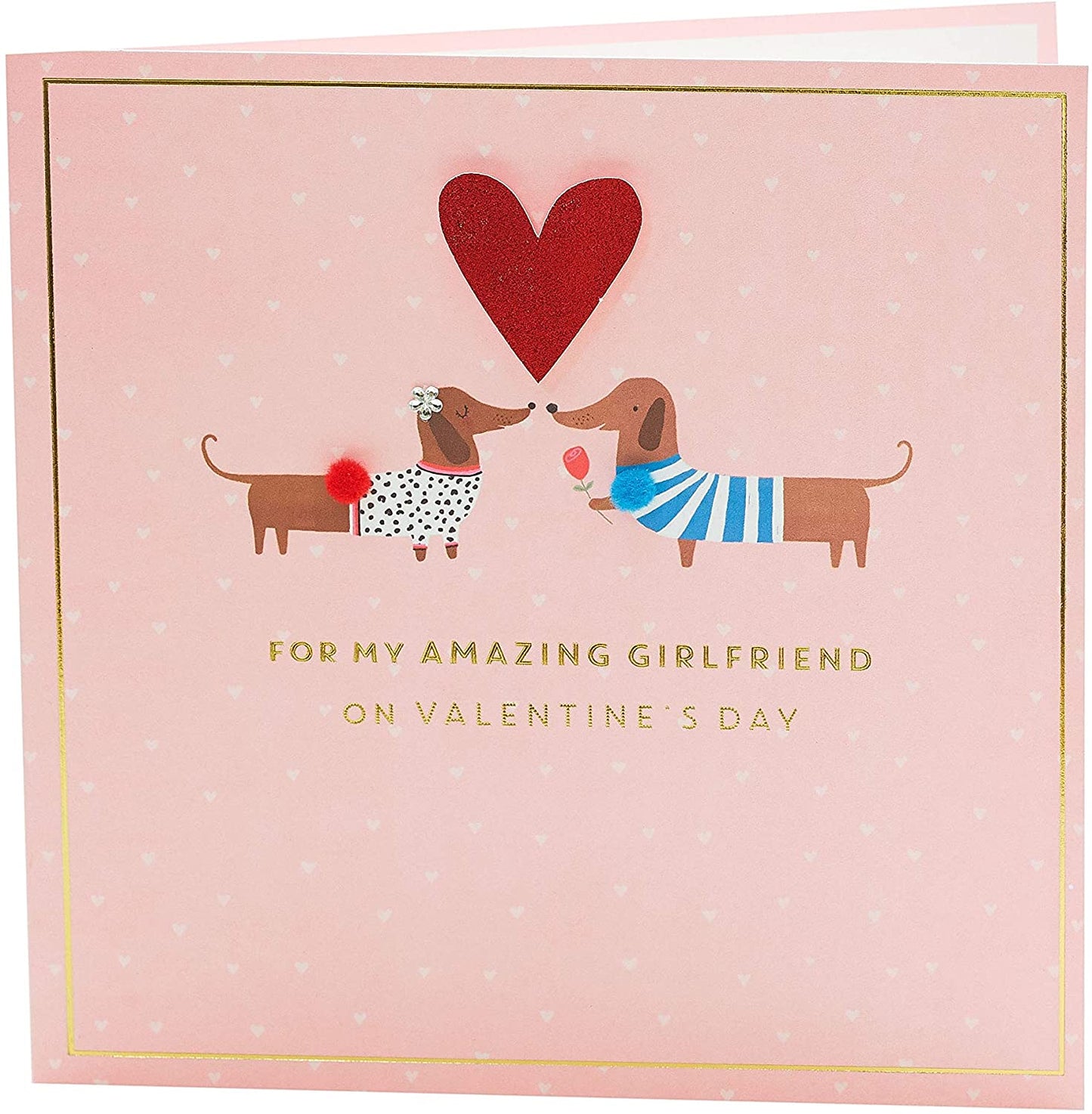 Amazing Girlfriend Cute Sausage Dog Valentine's Day Card