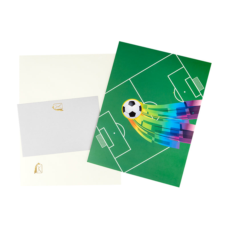 Goal Time 3D Soccer Pop Up Greeting Card