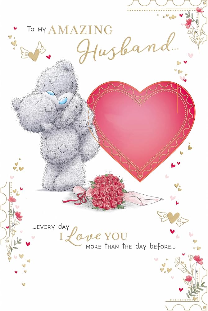Bears Hugging Amazing Husband Pop Up Valentine's Day Card