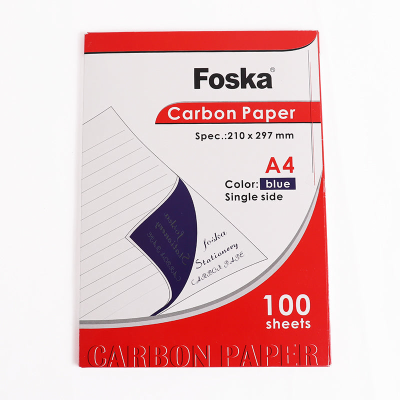 Pack of 100 A4 Blue Carbon Paper Sheets